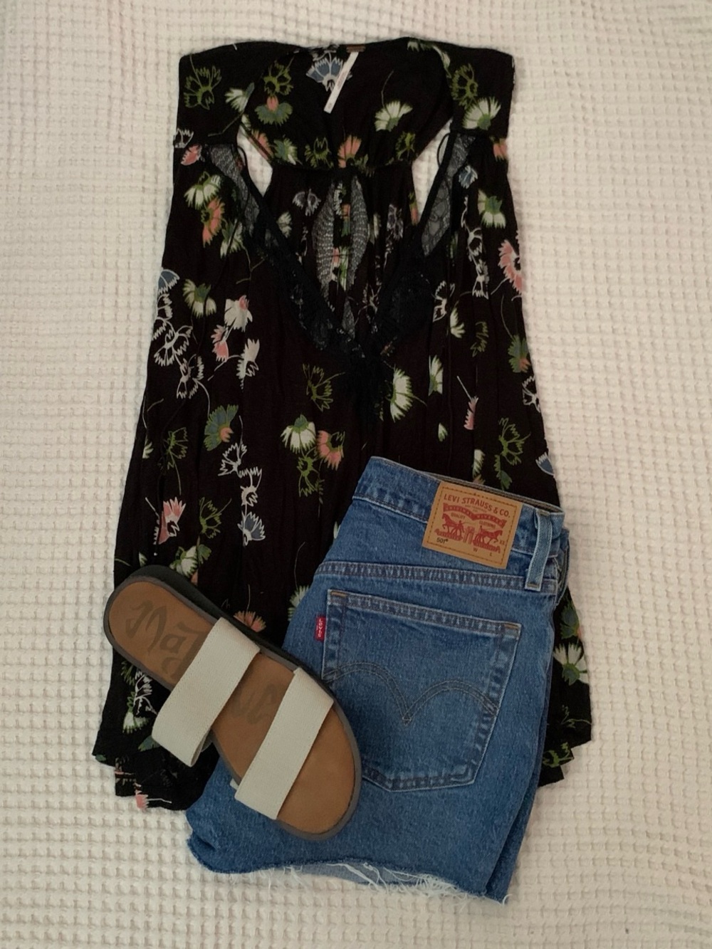 Free People Floral Tank